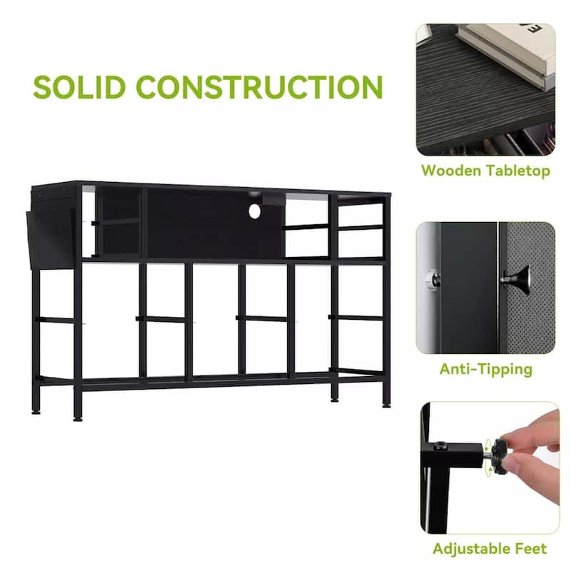 LED TV Stand Cabinet for 60/55 in Entertainment Center - 47 inches in width
