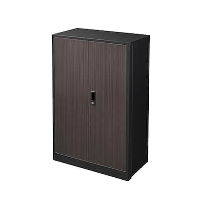 Secure Metal Storage Cabinet - Locking Doors, Adjustable Shelf & Foldable Design for Office, School or Garage
