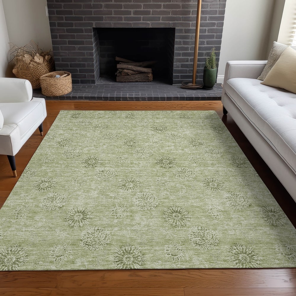 Premium Washable Super Soft Floral Imprints Mayfield Rug