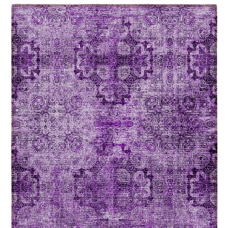 Alsi Garden-Inspired Weather Resistant Classic Meets Modern Outdoor Rug