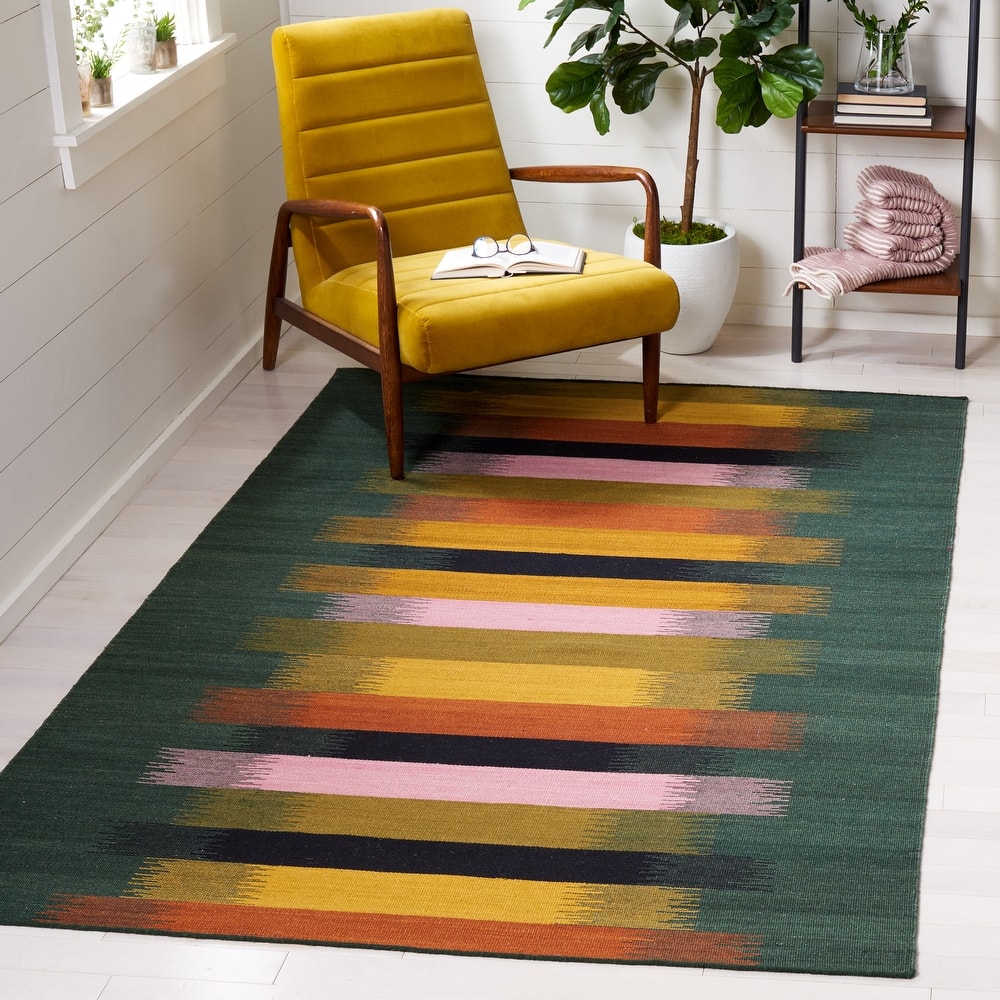SAFAVIEH Handmade Flatweave Dhurries Ksenja Modern Wool Rug