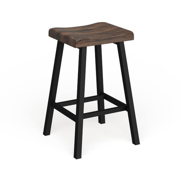 Furniture Of America Solid Oak Wood Counter Height Stools Set Of 2 On Sale Overstock 18214684