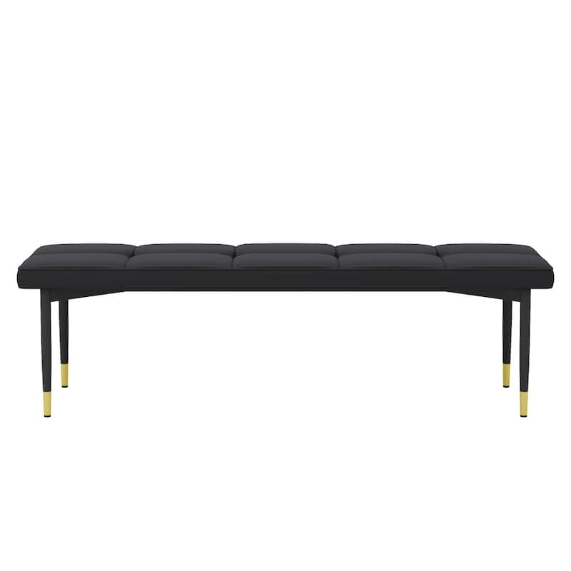Faux PU Shoe Bench