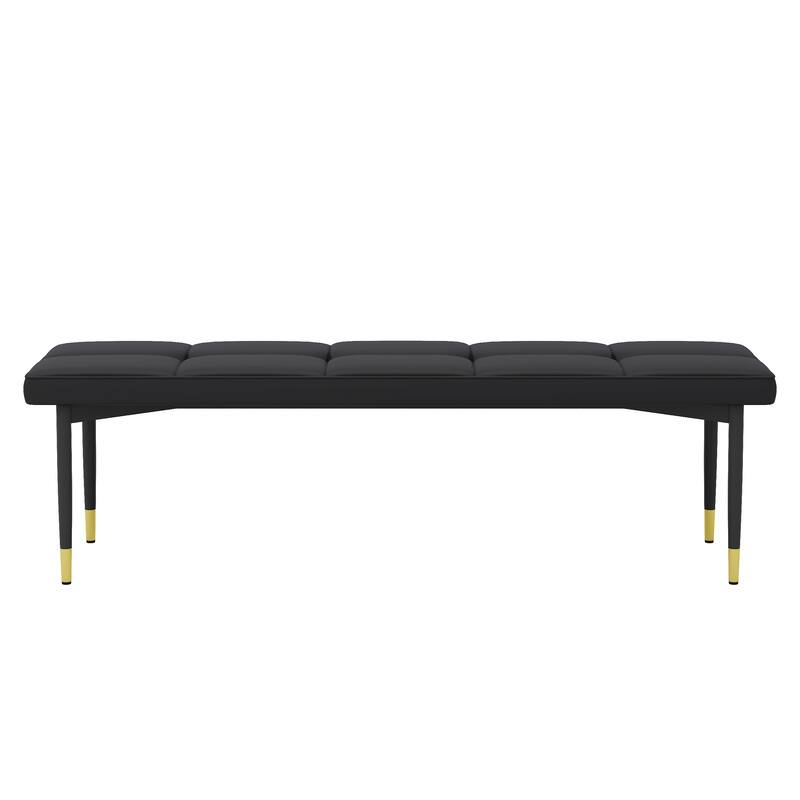 Modern Bench with Tufted Cushionon,Space-Saving Solution for Apartments