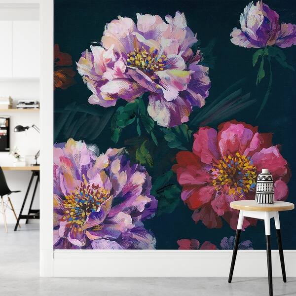 Painted Flowers Wallpaper Bed Bath & Beyond 35647292