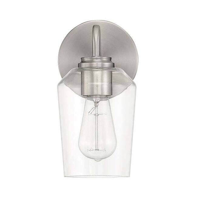 Craftmade 56101 Shayna 11" Tall Bathroom Sconce with Clear Glass Shade