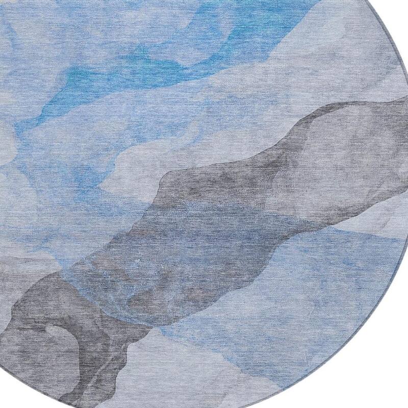 HomeRoots Abstract Transitional Rectangle Outdoor Rug