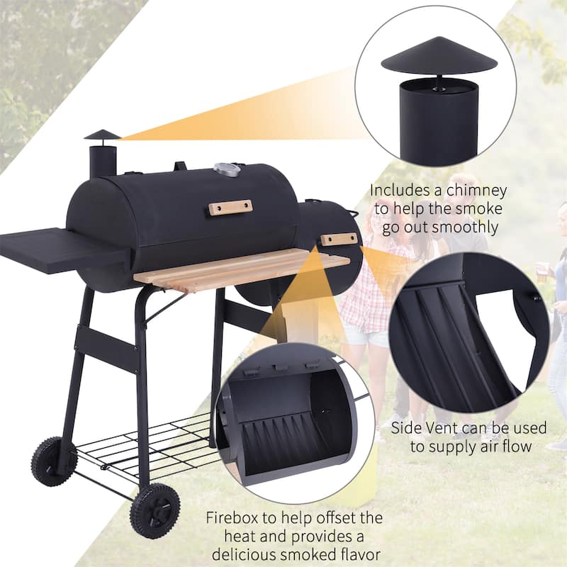 Portable Backyard Charcoal BBQ Grill