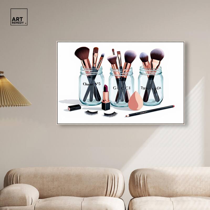 Glamour Glassware Canvas by Art Remedy