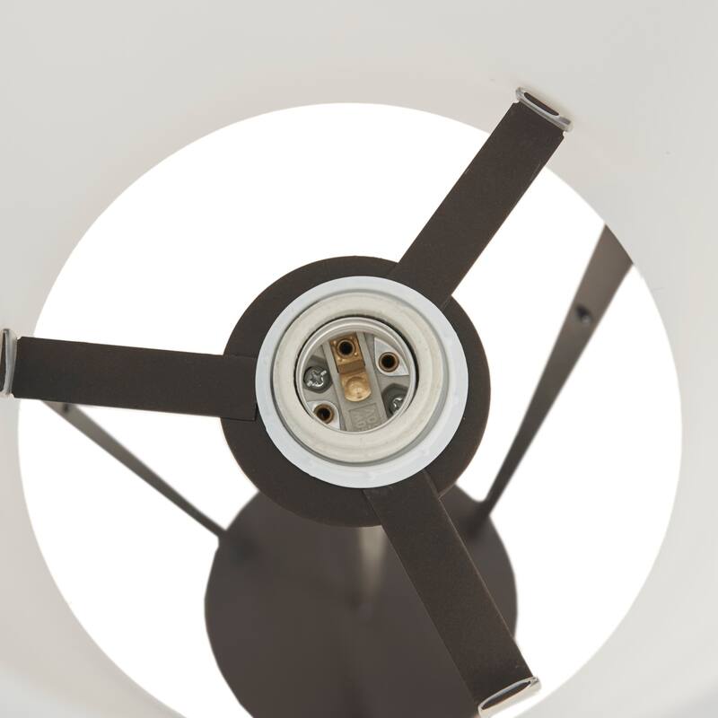 Martha Stewart Charlton Metal Floor Lamp with Glass Cylinder Shade - Dia.11" x 63"H