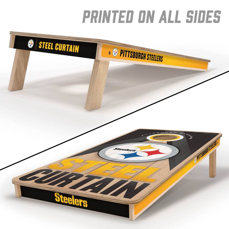 Pittsburgh Steelers NFL 2x4 Professional Cornhole Board Set