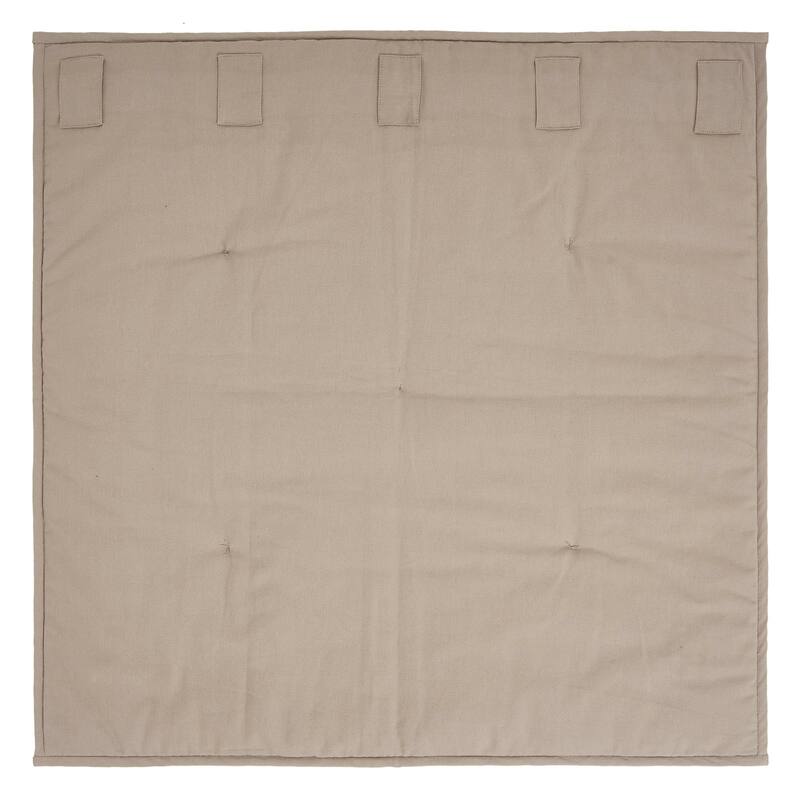Custom House Black Tan Jacquard Quilted Lap Throw 34Wx34L