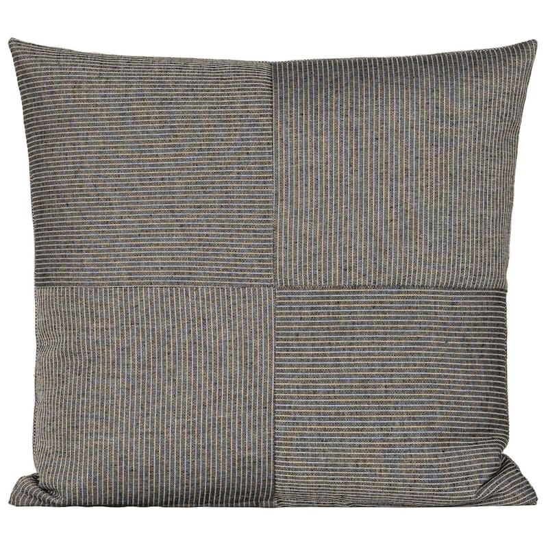 Redeem Stripe Eco-friendly 4-Patch Throw Pillow