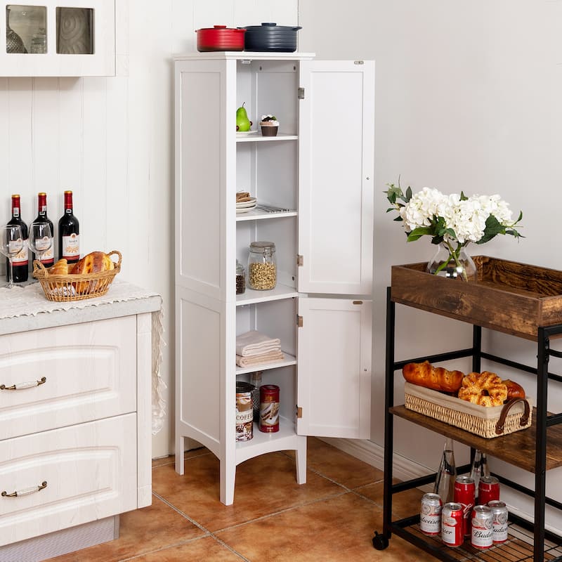 Costway Bathroom Storage Freestanding Cabinet Linen Tower Kitchen - See Details