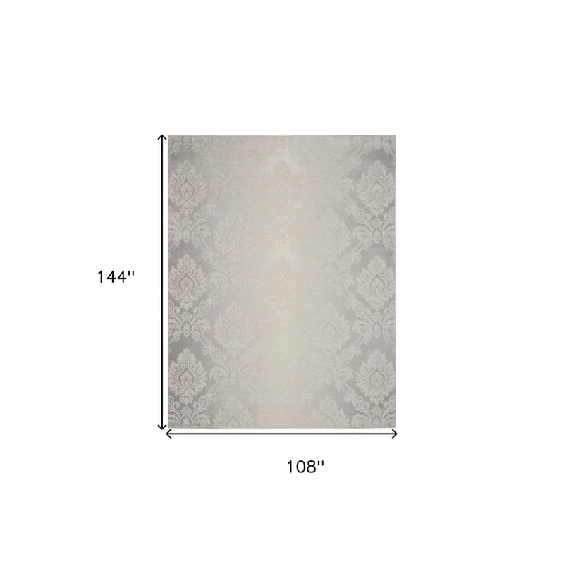Hobe Power Loomed Distressed Non Skid Low Pile Area Rug By HomeRoots - 144' X '108' X '0.25