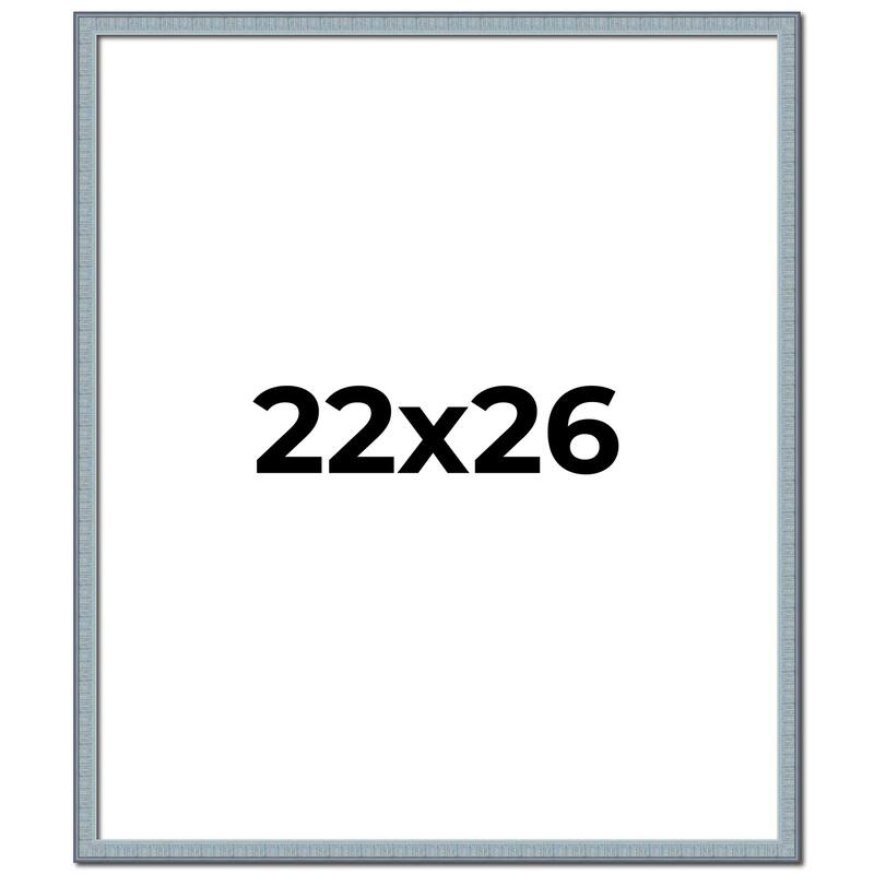 22x26 Frame Rustic Sky Blue Solid Wood Picture Frame | 0.75 Inch