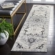 preview thumbnail 86 of 115, SAFAVIEH Brentwood Vessie Traditional Oriental Rug 2' x 8' Runner - Silver/Black