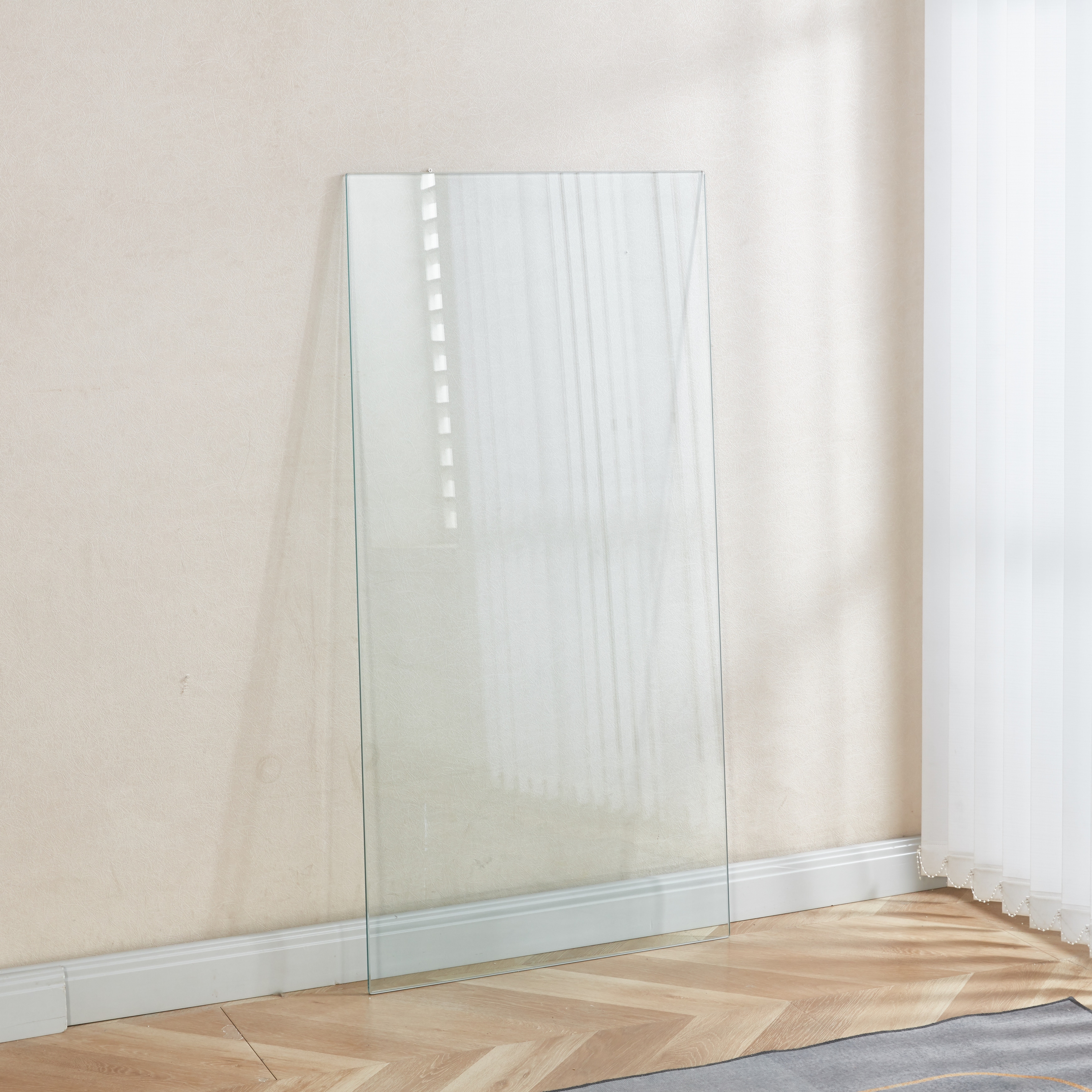 GDFStudio - Clear Transparent Heavy-Duty Tempered Glass Top Panel with Smooth Flat Surface