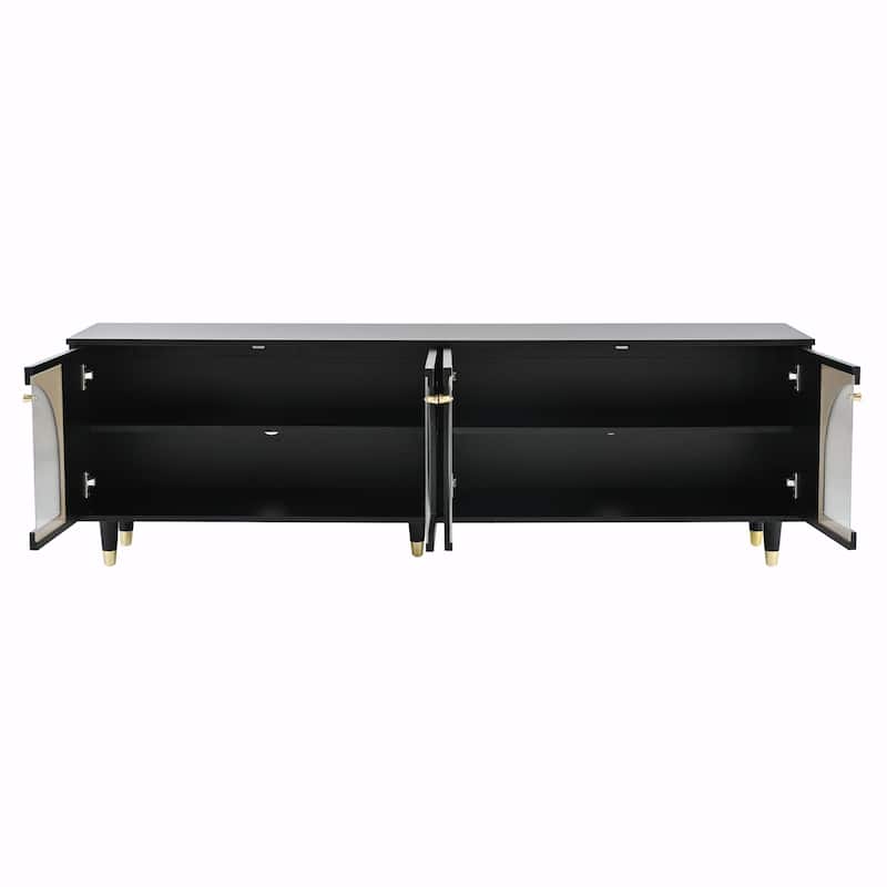 Stylish TV Stand with Adjustable Shelves for TVs Up to 78''