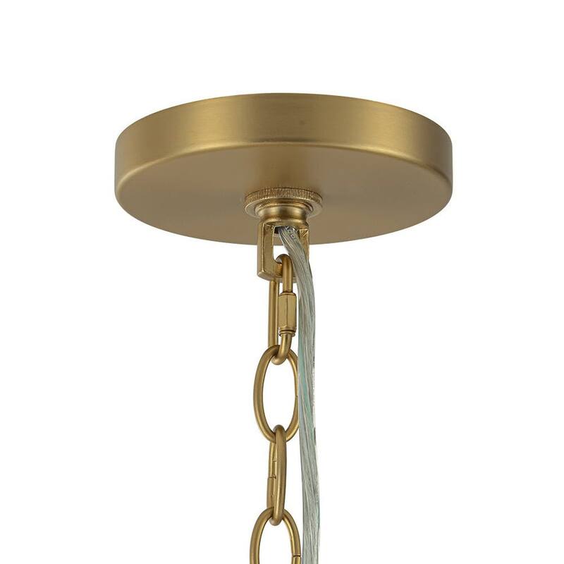 Brass 12-Light Swirled Glass Ball Grape Loft Bubble Chandelier