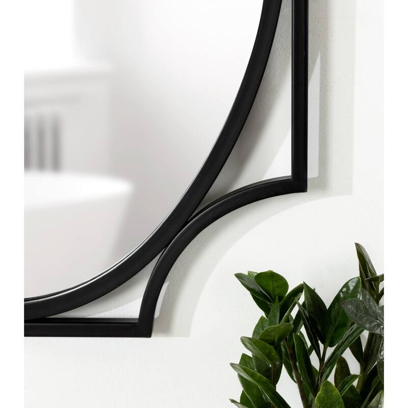 Kate and Laurel Rateau Scalloped Wall Mirror
