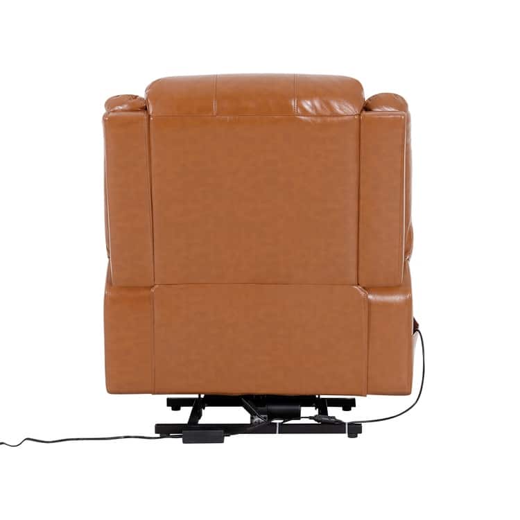 Deluxe Adjustable Power Lift Recliner Chair for Elderly Faux Leather Electric Recliner Split-Back Chair