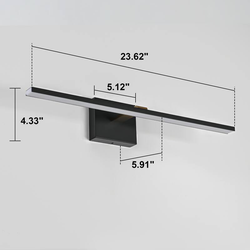 Minimalist Linear LED Vanity Light Dimmable Wall Sconce Light Bar