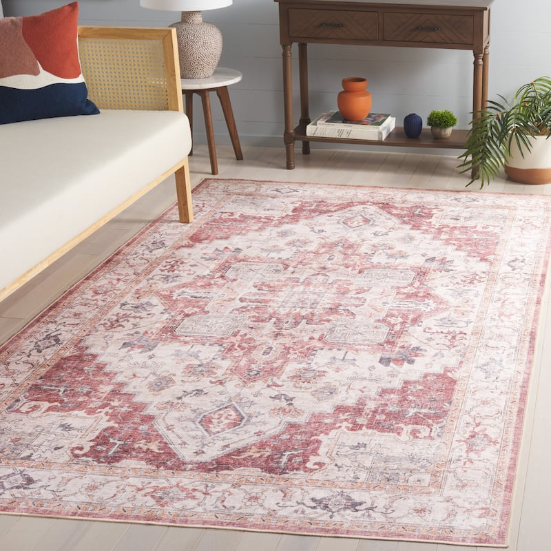 SAFAVIEH Arizona Malkah Vintage Rug - 9' x 12' - Beige/Rust