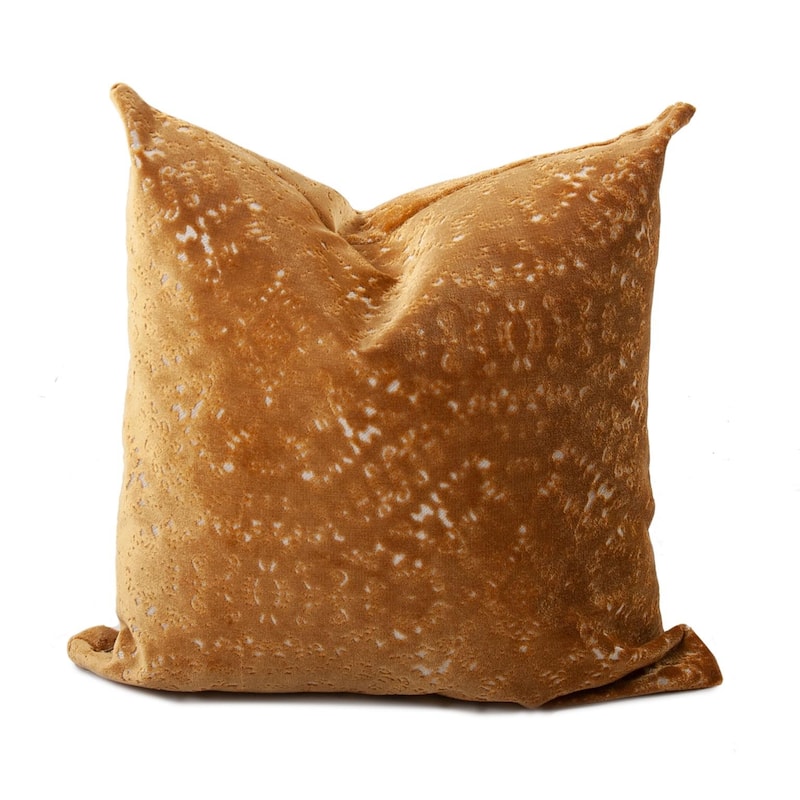 Allan Andrews 20" Gusseted Pillow with Down Insert, Bella Collection - Chocolate