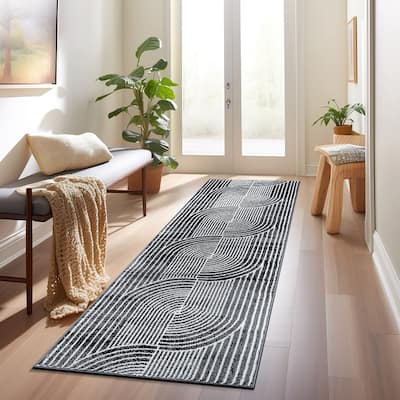 Contemporary Arch Knot Design Area Rug