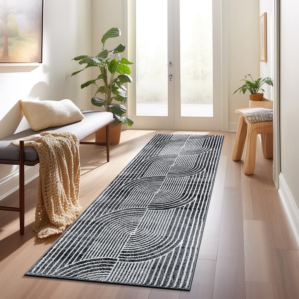 Contemporary Arch Knot Design Area Rug