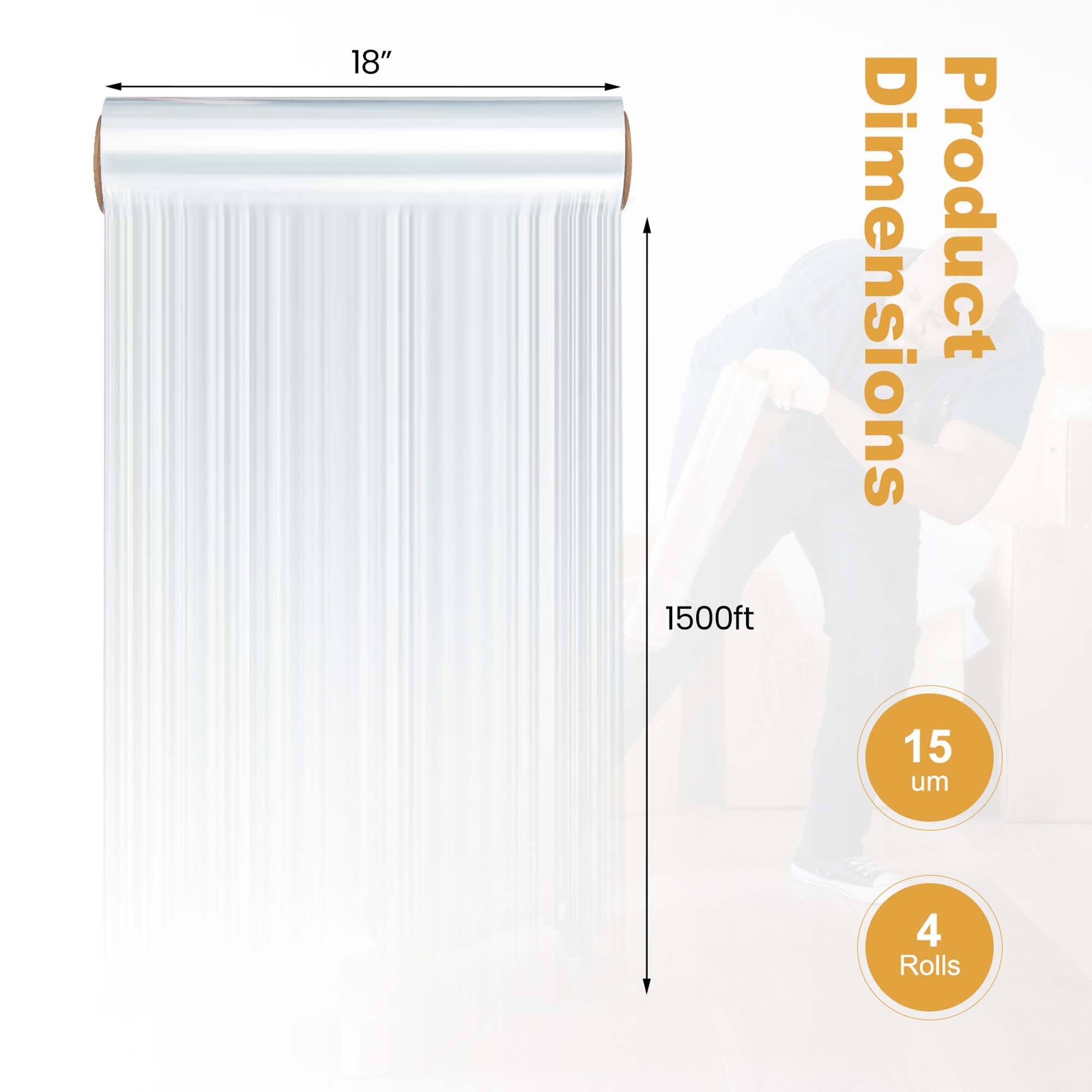 4/8/12 Heavy Duty Shrink Wrap Roll High Performance Plastic Wrap Bed Bath & Beyond 40218704