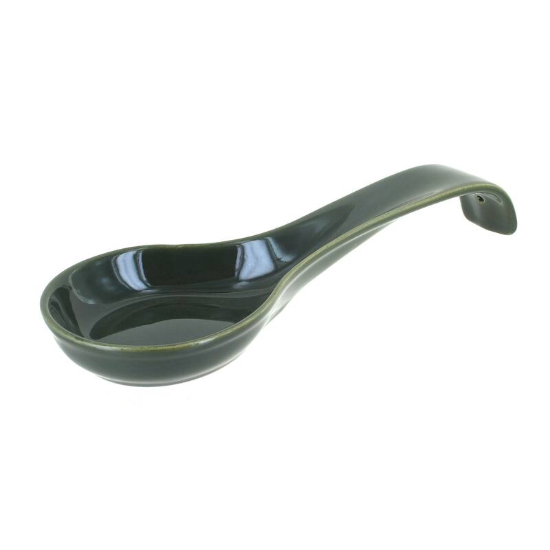 Blue Rose Polish Pottery 1178 Zaklady Large Spoon Rest