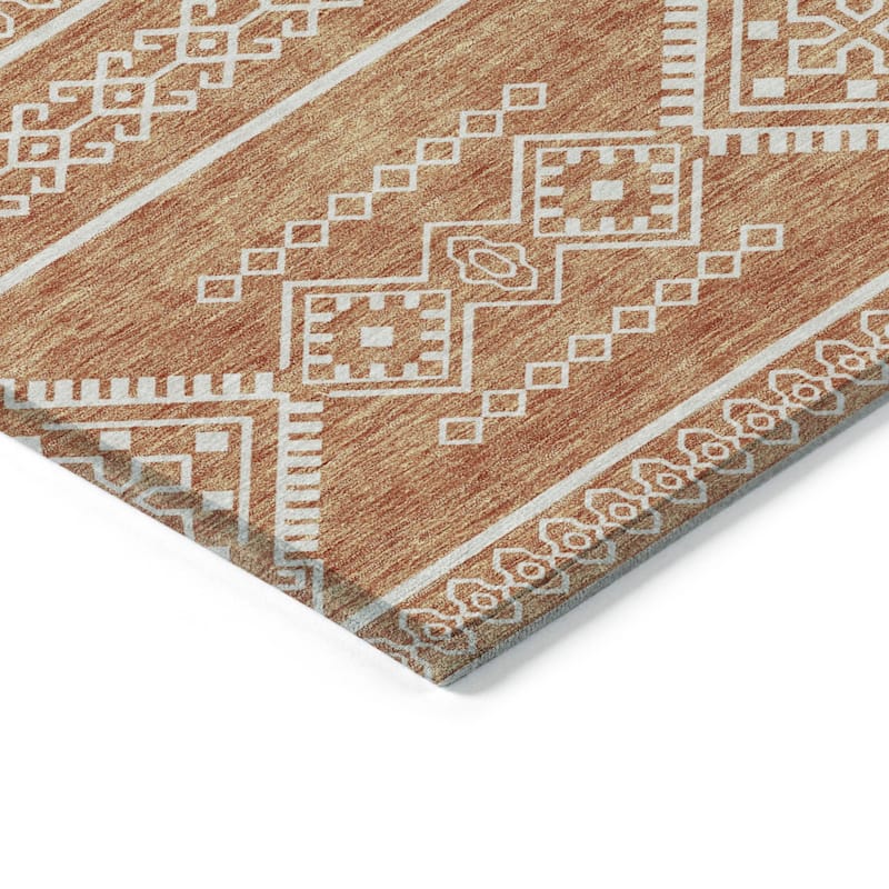 HomeRoots Southwestern Transitional Rectangle Outdoor Rug
