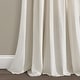 preview thumbnail 14 of 26, Lush Decor Linen Button New Window Curtain Single Panel - 108" x 40"