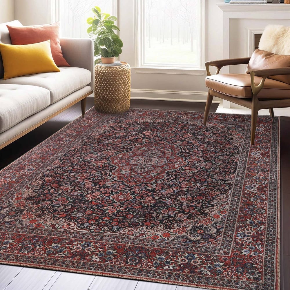 Superior Fiorella Floral Medallion Indoor Area Rug