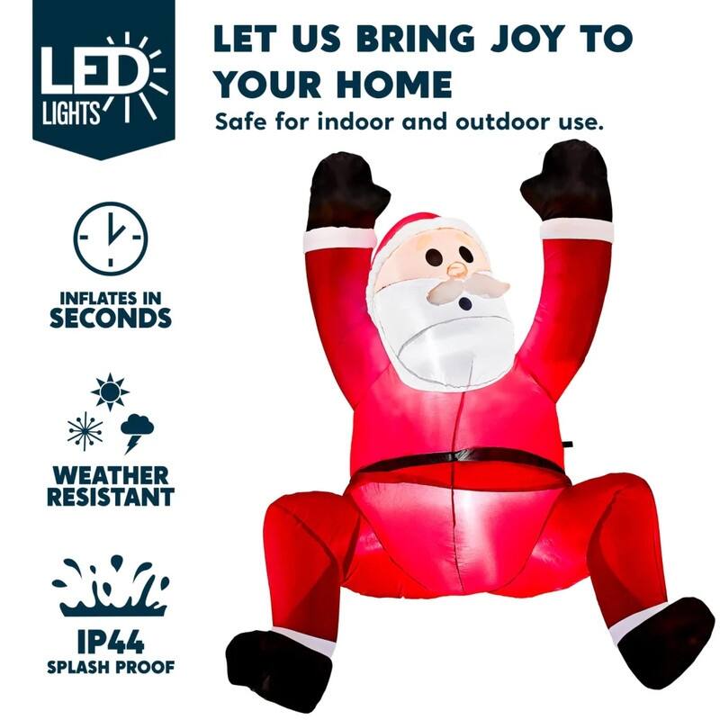 Climbing Santa Squad Inflatable