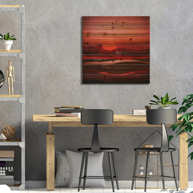 Solitude Print On Wood by SpaceFrog Designs - Multi-Color