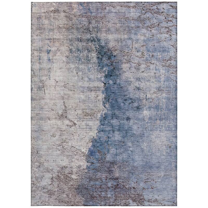 HomeRoots Abstract Transitional Rectangle Outdoor Rug