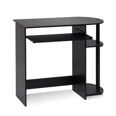 Asian Style Computer Desk with Drawer - Simple Home Office Desk, 31" Wide