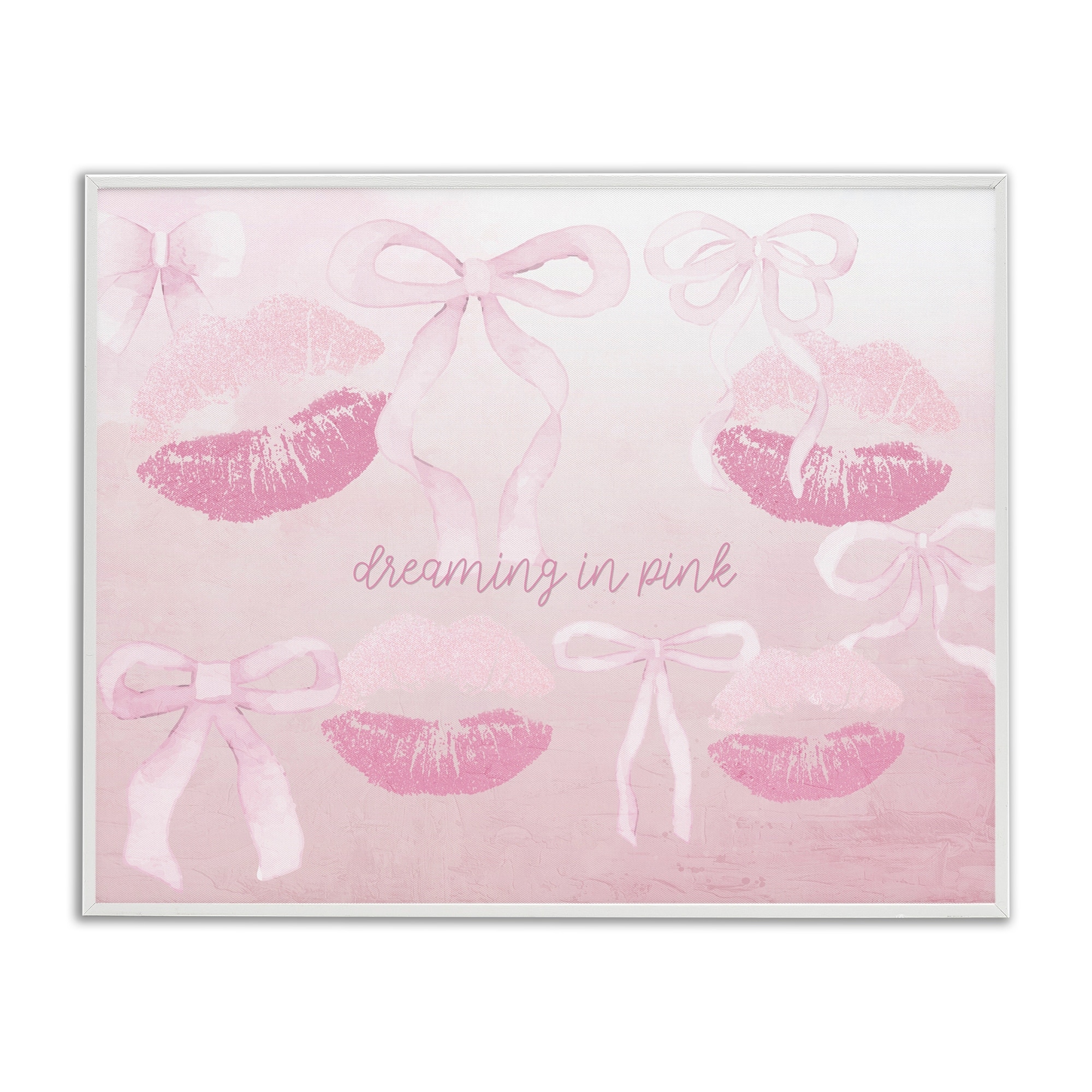 Stupell Dreaming In Pink Framed Giclee Art Design By Kim Allen