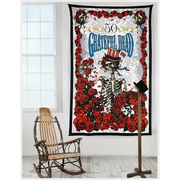 Grateful Dead 50th Anniversary Tapestry Wall Art Huge Poster 60x90 Beach Sheet 60 X 90 Inches On Sale Overstock 2223