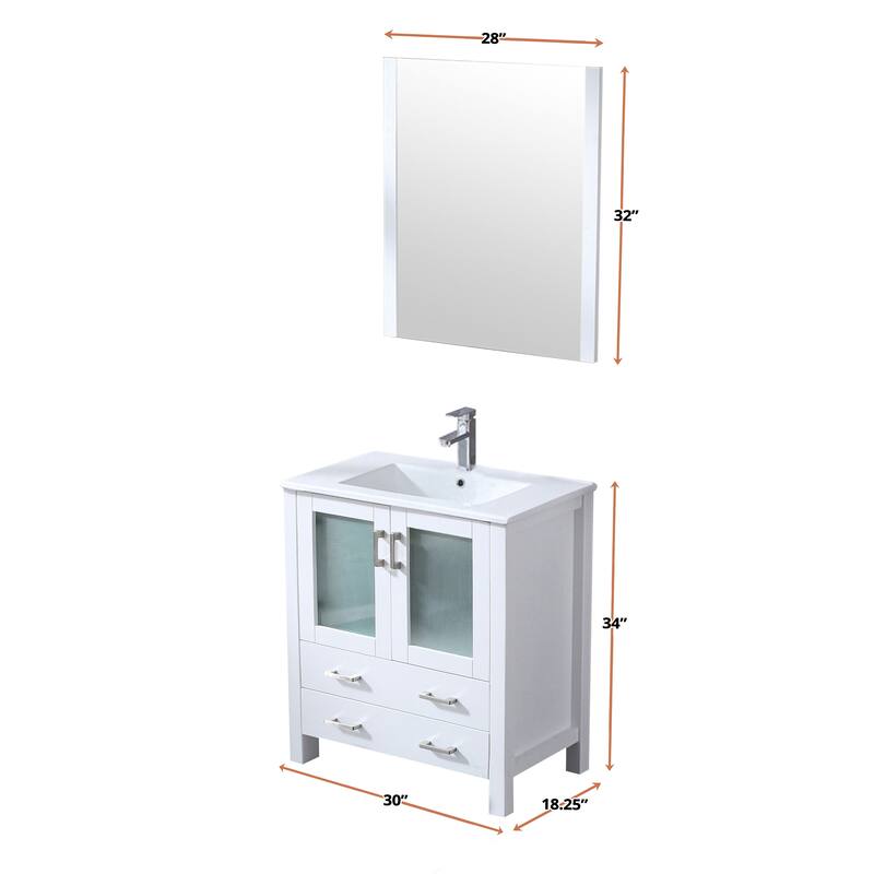 Volez 30 in W x 18.25 in D Bath Vanity