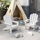 preview thumbnail 37 of 38, Outdoor HDPE Kid's Adirondack Chair for Kids - High Backrest & Armrests - 21" x 20.5" x 25"