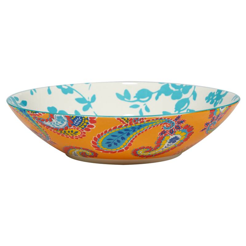 Certified International Damask Floral Assorted Designs Soup/Cereal Bowls, Set of 4