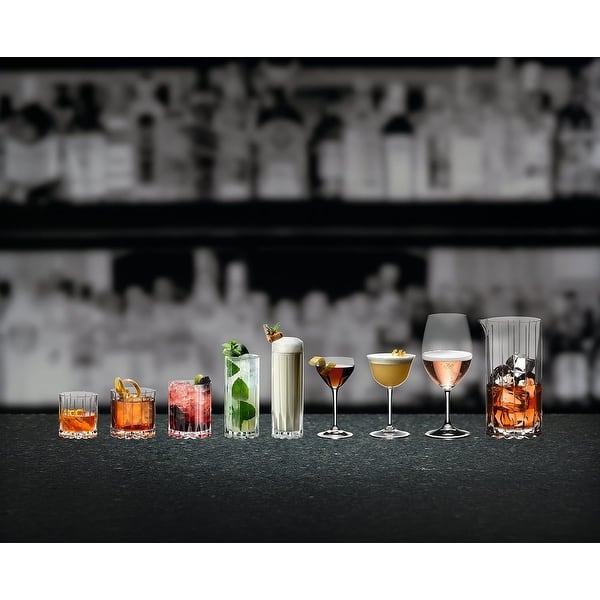 5417/57 Drink Specific Glassware Rocks and Highball, Set of 8, Clear