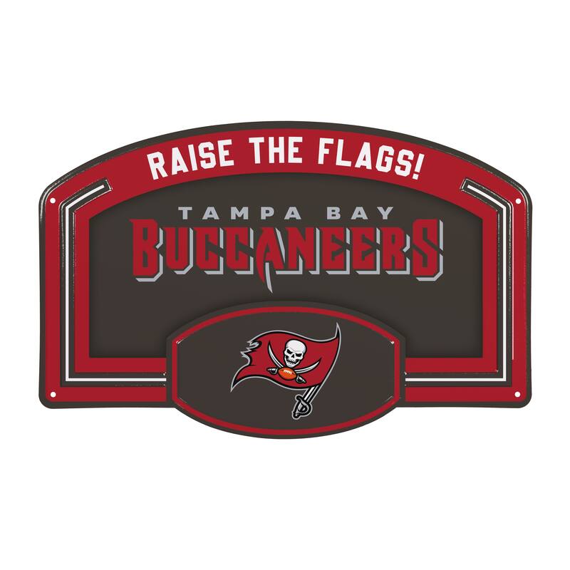 Tampa Bay Buccaneers Embossed Steel Wall Sign, 11" x 17"