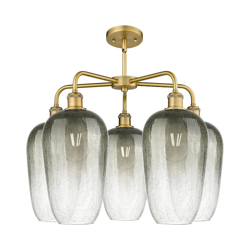 Innovations Lighting Endless Possibilities Ballston - Brookhaven Flute - 5 Light 26" Stem Hung Chandelier