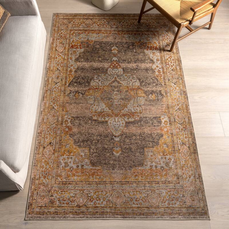 Nuloom Smart Plus with SplashGuard Area Rug - 4' x 6' - Mustard - Rectangle