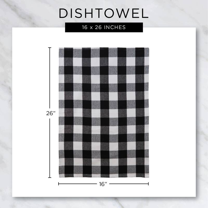 DII Artichoke Windowpane Terry Dishtowel (Set of 4)